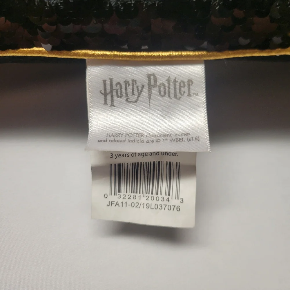 Harry Potter Platform Pillow Reversible Sequin Flip Pillow 9 3/4 & Glasses 15x15